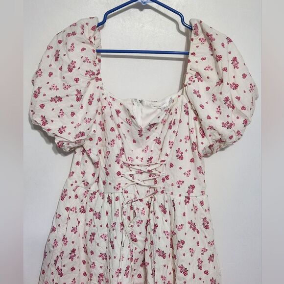 Altar'd State White and Pink Floral Mini Dress Size XXL - Picture 7 of 10